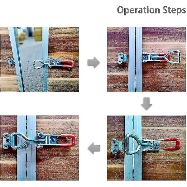 8 stk justerbar knepplåsklemme Gh-4001 165 kg / 363,7 lbs holdekapasitet Z