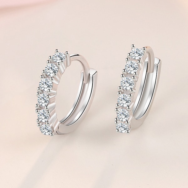 2 par diamantörhängen modeörhängen