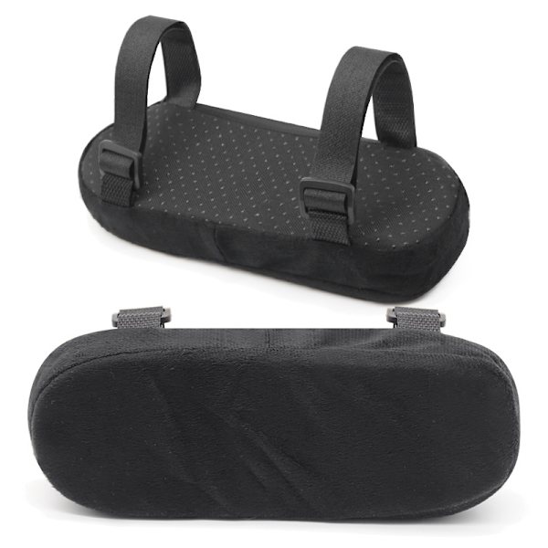 2 st kontorsstolsarmstöd med kylande gelöverdel för armbågs- och underarmsstöd - Godkända minnesskumarmstödsöverdrag