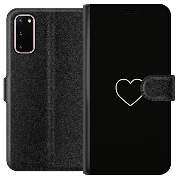 Samsung Galaxy S20 Plånboksfodral Hjärta