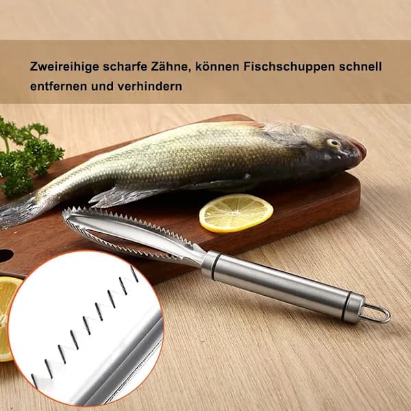 Fiskskrapa, 304 Rostfritt Stål Professionell Fiskskrapa, Kök [CO]
