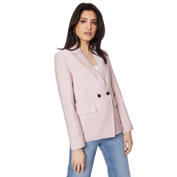 Dorothy Perkins Naisten/Naisten kaksirivinen bleiseri 16 UK Pusero Blush 16 UK