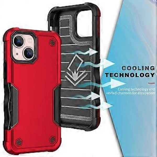 Hård PC + Blød TPU Skridsikkert Bagcover til iPhone 15[CO]