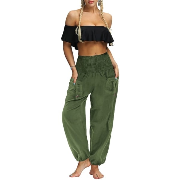 Unisex Hippie Harembysyt L?ys?t joogahousut