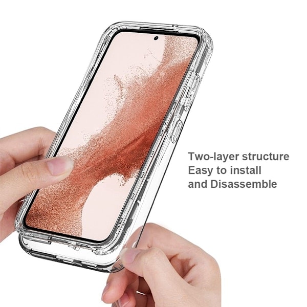 Samsung Galaxy S23 Deksel Støtsikker Hybrid Tonet Svart
