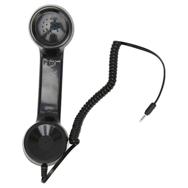 Multifunksjonell Retro Telefonrør - Strålingssikker, Svart[CO]