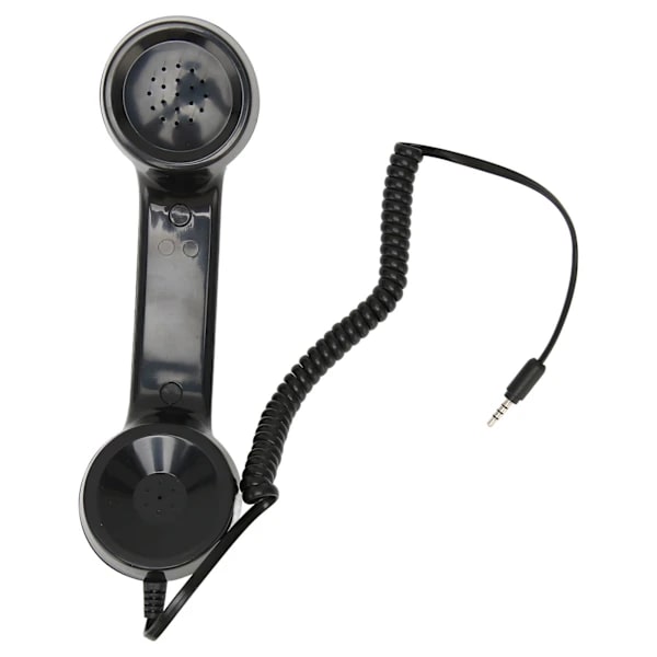 Multifunktionel Retro Telefonrør - Strålingssikker, Sort[CO]