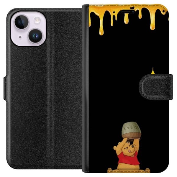 Apple iPhone 14 Lompakkokotelo Nalle Puh