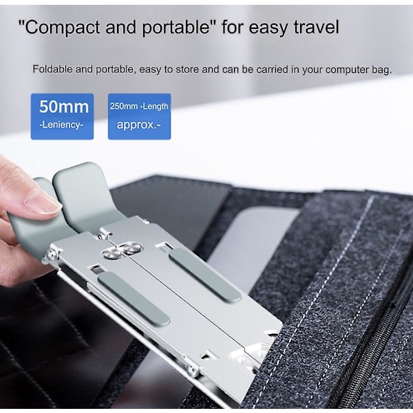 1 stk Laptop Holder Aluminium Laptop Stativ til Bærbar Laptop Stativ Laptop Stativ Laptop Desktop Support Computer Base