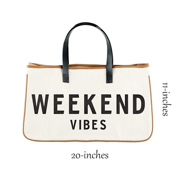 Creative Brands D3712 Hold Everything Tote Bag, 20" x 11", Weekend Vibes