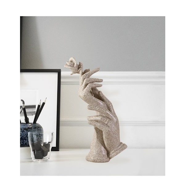 Handskulptur i harts, heminredning, bröllopskärlek