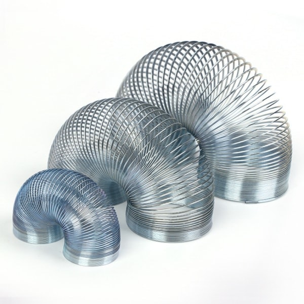 SupeRetro Metall Magisk Fjær | Slinky Leke for barn | Metall Slinky | Retro Leker 10 cm