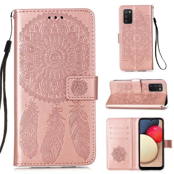 Samsung Galaxy A02s - Dream Catcher Kotelo - Ruusukulta Ruusukulta Ruusukulta