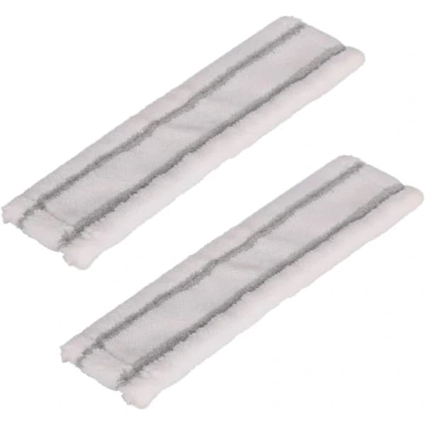 Ersättningsfönsterputsdukar Mikrofiberdynor för Kärcher WV1 WV2 Sprayflaskhuvud, Hemglasrengöring, Vit 2-pack