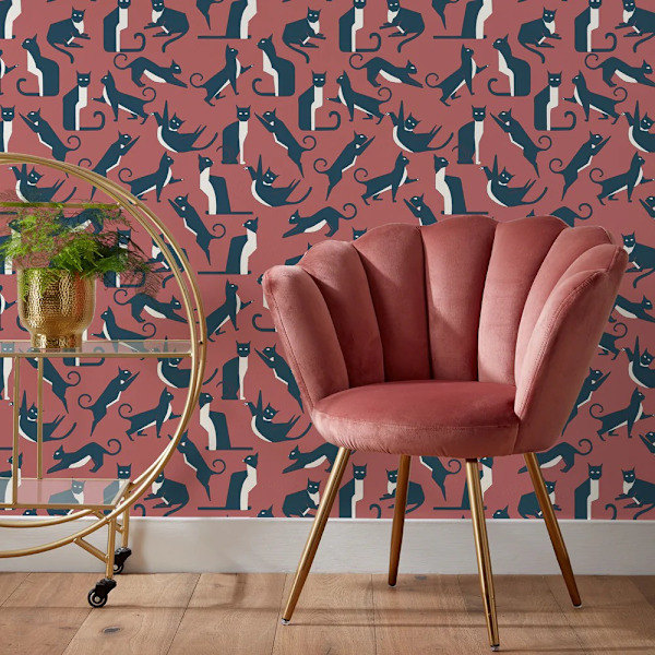 Furn Tapet One Size Rosa/Blå/Vit Pink/Blue/White One Size