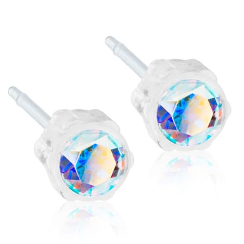 Blomdahl Ørepynt MP Medical Plast 4mm Regnbue