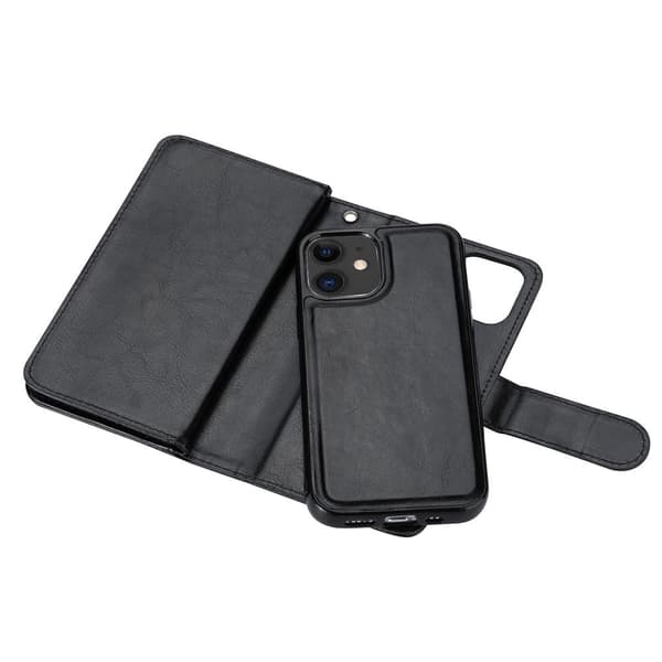 iPhone 12 Mini - Stilrent 9-Kort Pungcover Rosaröd