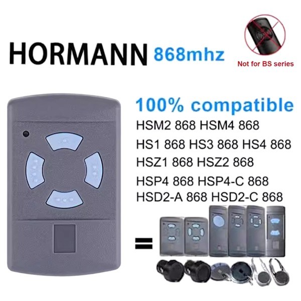 Bekväm kauko-ohjain HORMANN 868MHZ HSM4:lle