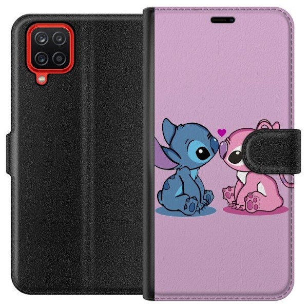 Samsung Galaxy A12 Pung Etui Lilo og Stitch