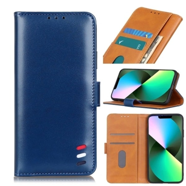 iPhone 14 Etui Tri-Color Blå