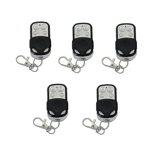 433MHz Remote Control Electronic Gate Garage Door Opener Remote Control Duplicator Learning Code Car Key - 5pcs