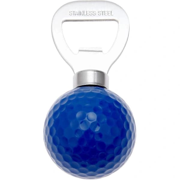Golfbold Flaskeåbner Rustfrit Stål Kreativt Køkkenredskab Gave til Golfelskere Blå Hvid Blue