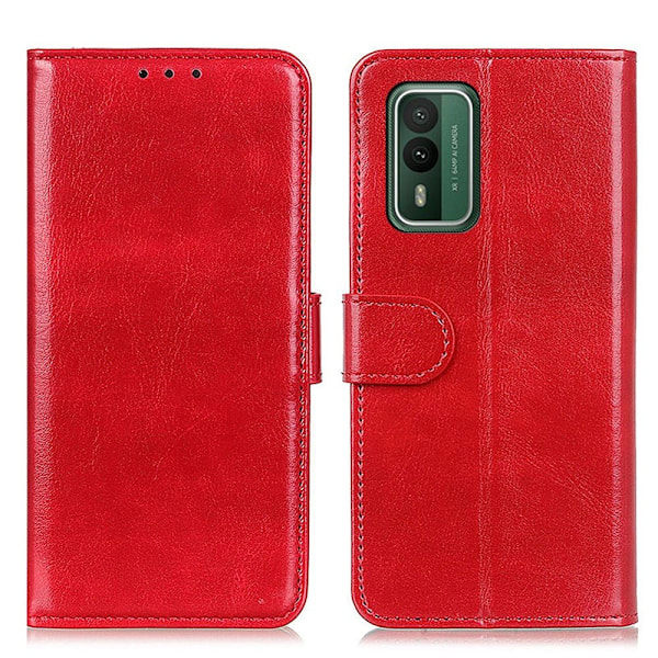 Nokia XR21 Etui Crazy Horse Læder Rød