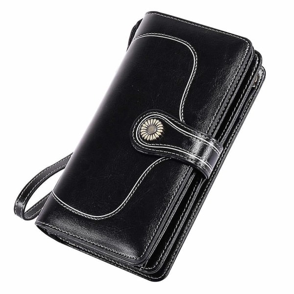 Wallet Women Leather Large Wallet Woman Big Many Compartments With Mobile Phone Compartment, Ladies Wallet