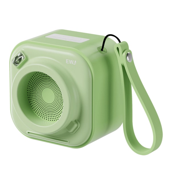 Trådlös Mini Bluetooth högtalare med rem, liten högtalare med baskylare, unikt kamerautseende, stöd TF-kort, bärbar högtalare