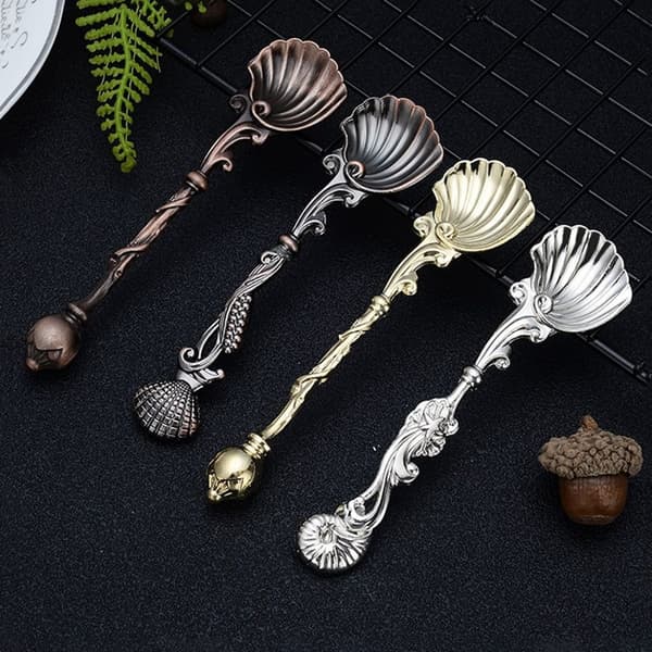 Kaffeskedar blandningsskedar i zinklegering SILVER B B Silver
