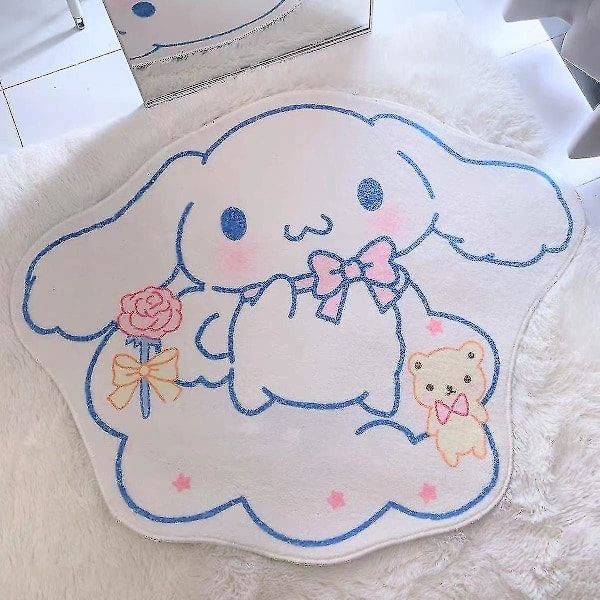 My Melody Matta Supermjuk Söt Tecknad Kattunge Sovrumsmattor Mjuka Barnrumsmattor Kawaii Matta Dubbelsidig Luddig Filt D