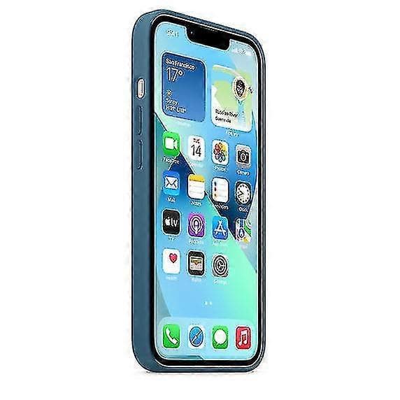 Silikonikuori Magsafella iPhone 13 Minille Blue Jay