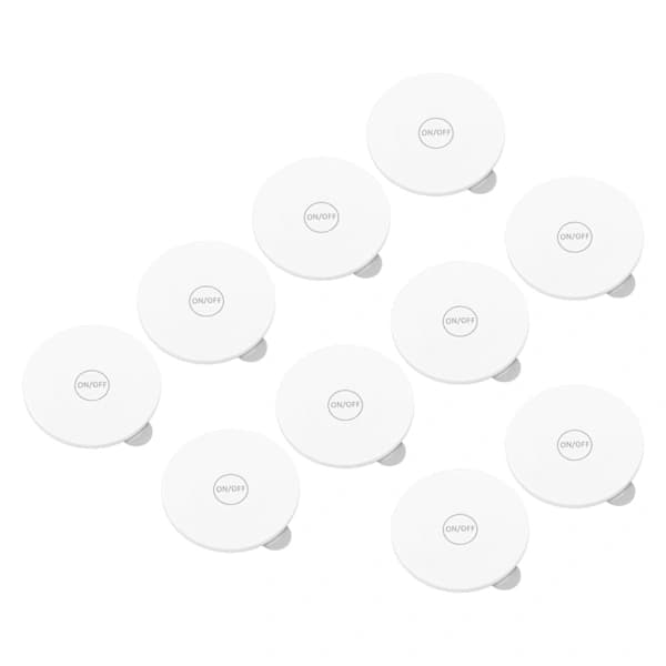 10kpl LED-pullonaluset LED-valonaluset Tarratarra Valot Pullolamput juomille Baarijuhlat Häät Valkoinen 6cm[CO]