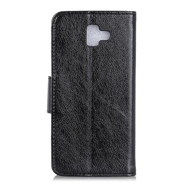 Samsung Galaxy J6 Plus - Premium Split Læder Pung Etui - Sort Black Sort