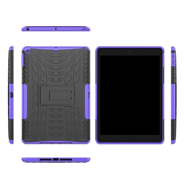 iPad 10.2 2019/2020/2021 Skal Rugged Kickstand Armor Lila Lila Lila