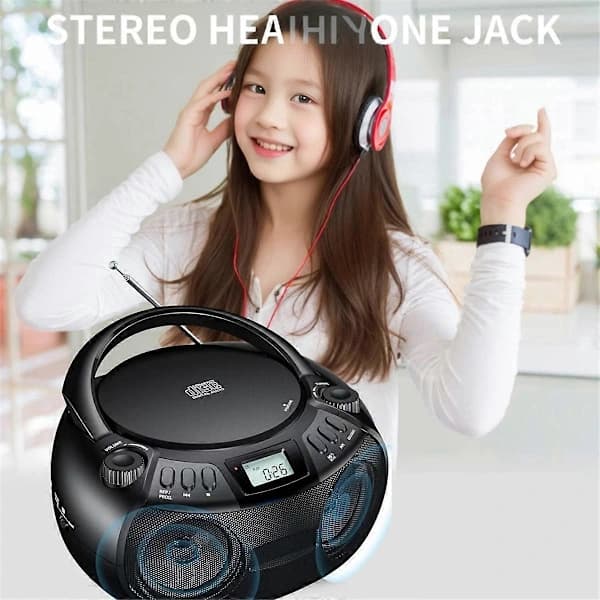 CD-spiller Multifunksjonell Bærbar Bluetooth CD-spiller Radio EU-kontakt[CO]