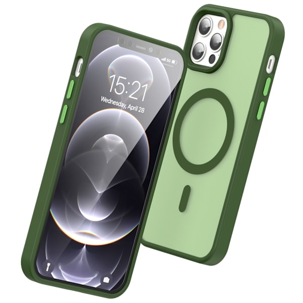 ColorPop iPhone 12 Pro Max Deksel CH MagSafe Matt Grønn