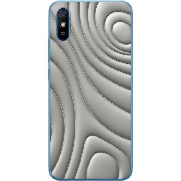 Xiaomi Redmi 9AT Läpinäkyvä Kuori Hopea Aallot