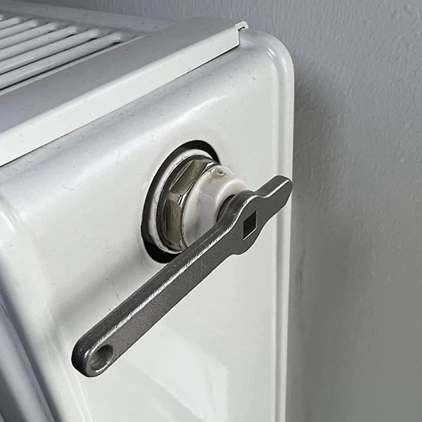 Rustfrit Stål Aftapningsnøgle, Opvarmningsnøgle, Firkantet Nøgle - Radiator Ventilationshåndtag lin