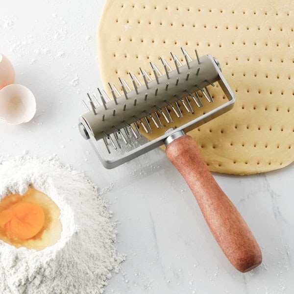 Deg Punch Verktyg Pizza Kavel Trä Franike Kex Fransk Kavel Rullstift
