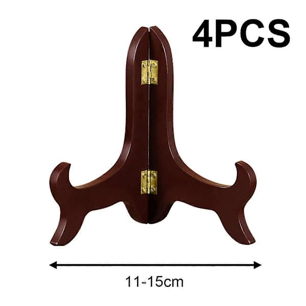 4-pack Träställ Display Tallrikshållare Stafflier