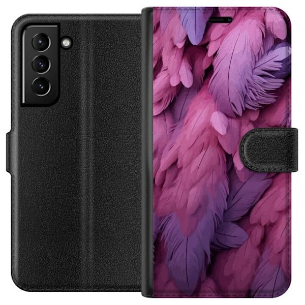 Samsung Galaxy S21+ 5G Plånboksfodral Fjädrar
