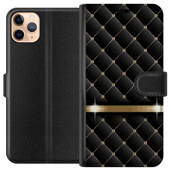 Apple iPhone 11 Pro Max Lompakkokotelo Ylellinen Musta