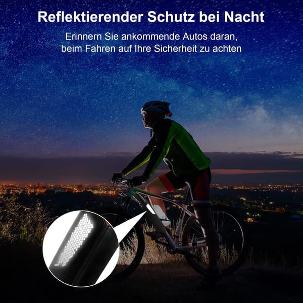 Protective cover for e-bike battery with reflective pattern