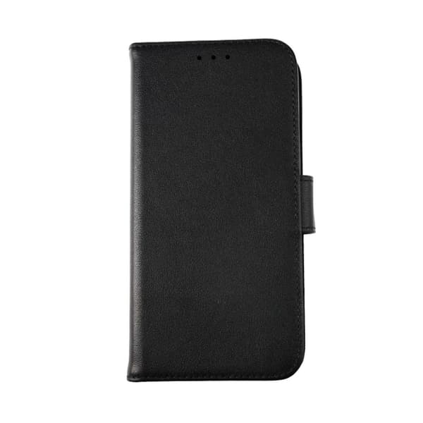iPhone 12 Mini Pungcover Læder Rvelon - Sort Svart black