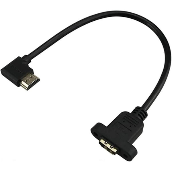 90 graders HDMI-kabel, guldpläterad HDMI 1.4 hane till HDMI hane kabel, stödjer 1080P HD 3D dator Set Top Box projektor TV PS3/4(30cm,UP+Down+Left+Rig