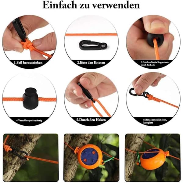 Uttrekkbar klessnor, Campingklessnor Bærbar[co]