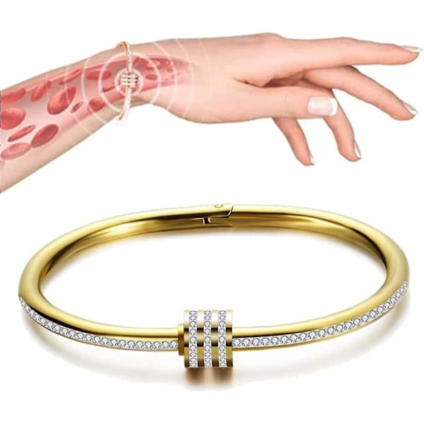 Crainoc Titaniumion Osimium Bangle, Lymfaattinen viemäriranneke, Magneettiterapia ranneke miehille ja naisille