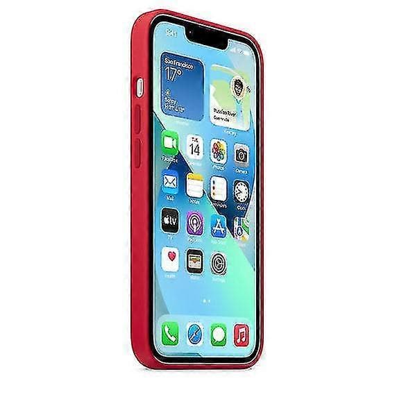 Silikonikuori Magsafella iPhone 13 Minille Red