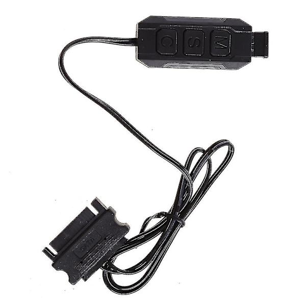 5v 3pin Rgb Argb Kontroller Manuell Sata Strømforsyning Led-belysning for datamaskin